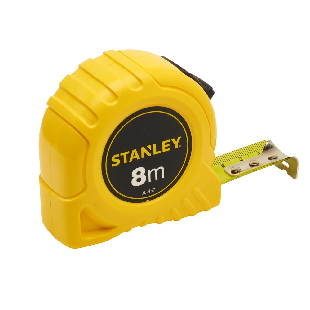 Stanley 0-30-457 kunststof ABS rolbandmaat 25 mm breed, 8 m + rem